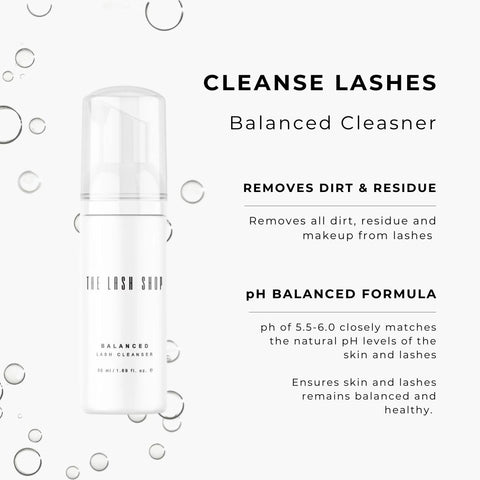 balanced cleanser information graphic