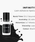 infinity lash adhesive specifications