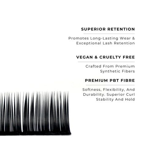 strip of mynk 0.18mm lashes with features