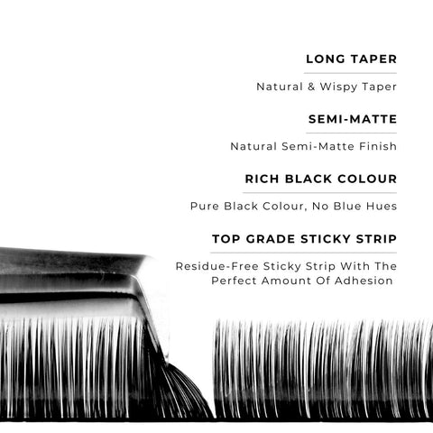 strip of mynk 0.05mm lashes with features
