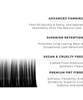 strip of mynk 0.07mm lashes with features