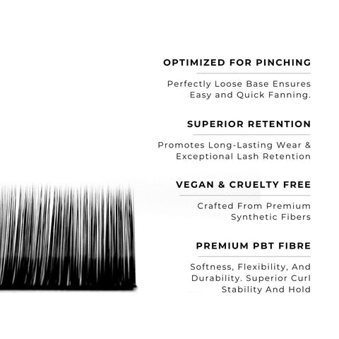 strip of noir 0.03mm lashes with features
