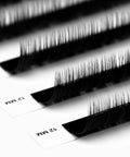 back view of a strip of noir 0.03mm lashes