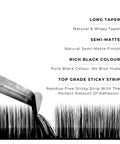 strip of noir 0.03mm lashes with features