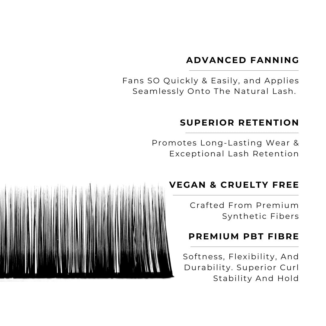 strip of satin silk 0.03mm lashes with features