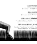 strip of satin silk 0.05mm lashes with features