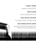strip of satin silk 0.07mm lashes with features