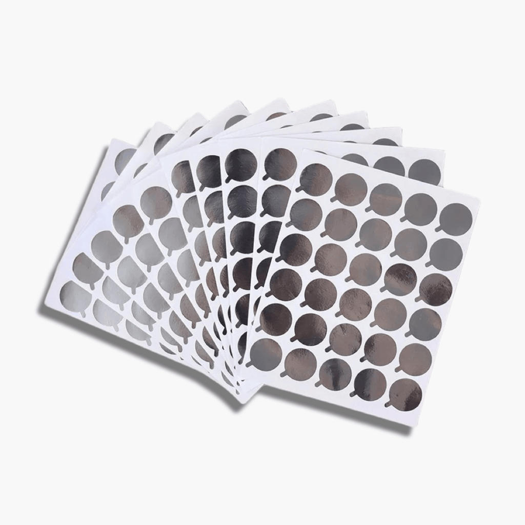 Silver Adhesive Stickers (300-Stickers)